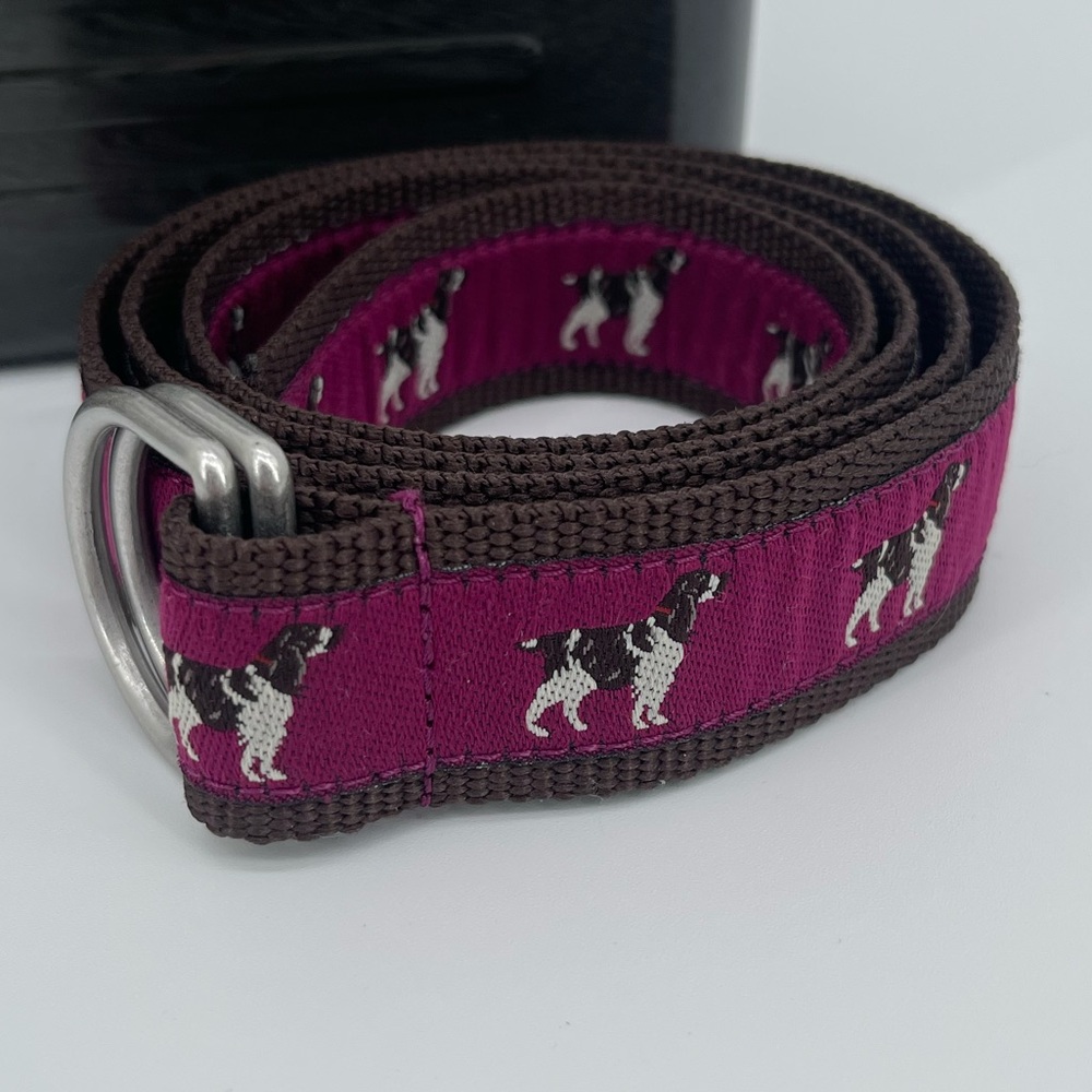 ⭐️LL Bean Purple Dog Belt women’s M/L
